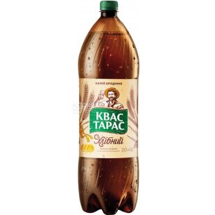 Квас Тарас, 2 л, Квас хлібний, натуральний, ПЕТ