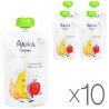 Мама knows Mango-Apple-Banana, Упаковка 10 шт. х 90 г, Пюре детское, Манго-Яблоко-Банан, без сахара, с 8-ми месяцев