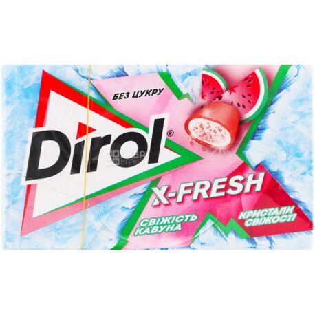 Dirol, 18 г, Жевательная резинка, X-Fresh, Арбузная свежесть