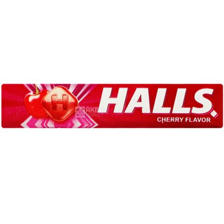 Halls, 25.2 g, lollipops, Cherry, m / y