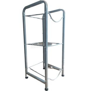 ViO AХ-1-2, Подставка металлическая для 2-х бутылей, с полочкой, сборная, в ассортименте