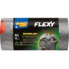 Фрекен Бок LD Flexy, 10 шт. х 60 л, Пакеты для мусора с затяжками, серые