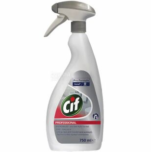 Cif Professional, 750 мл, Средство для уборки ванной комнаты, спрей