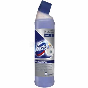 Domestos Professional, 750 мл, Чистящее средство для унитазов и писюаров Доместос
