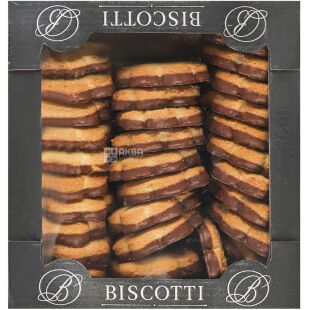 Biscotti Canestrelli, 550 г, Біскотті Канестреллі, Печиво пісочне з шоколадною глазур'ю
