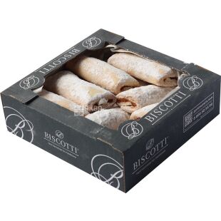 Biscotti Kifliki, 1,7 кг, Біскотті Кіфлики, Пісочне печиво з вишневою начинкою та цукровою пудрою