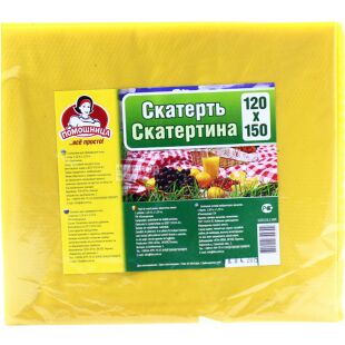 Помічниця, 1 шт., Скатертина поліетиленова, в асортименті, 120 х 150 см