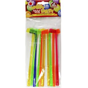 Помощница Happy Party, Мешалка пластиковая Гольф, цветная, 16 см, 10 шт.