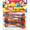 Помощница Happy Party, 25 шт., Шпажки вилка-крюшон, цветные, Пластиковые, 8 см