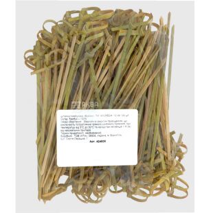 4HoReCa, 100 шт., Шпажки бамбуковые, Узел, 12 см