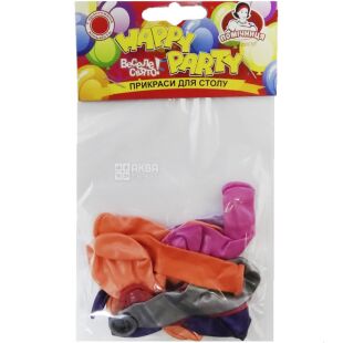 Помощница, 10 шт., Воздушные шары металлизированные, цветные