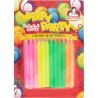 Помощница Happy Party, 24шт., Свечи для торта, неоновые, 8 см
