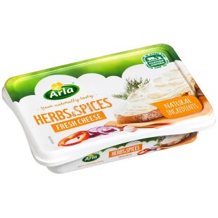 Arla, 150 г, Сыр мягкий с зеленью, 50%
