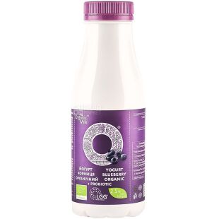 Organic Milk, 300 г, Йогурт органический, черника, 2,5%