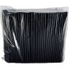 Мікспак, 500 шт., Трубочки без гофри, чорні, пластикові, 21 см