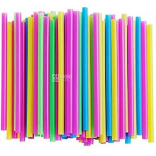 Мікспак, Трубочки коктейльні для мартіні, 200 шт., 12,5 см, кольорові, пластикові