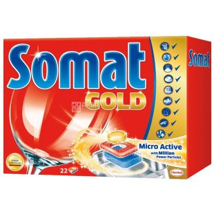 Somat Gold, 22 шт., таблетки для посудомоечных машин