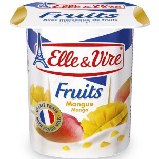 Elle&Vire, 125 г, Десерт молочный, манго, 1,5%