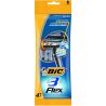 Bic Flex 3, 4 шт., Набір одноразових бритв