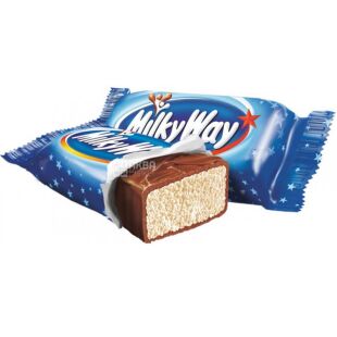 Milky Way minis, 500 г, Цукерки суфле в молочному шоколаді, Мілки Вей