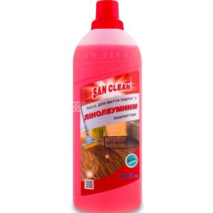 San Clean, 1 л, Средство для мытья полов с линолеумным покрытием 