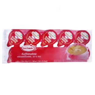 Hochwald, 10 шт. х 10 мл, Вершки Хохвальд, порційні, 10%