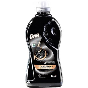 Clever Black & Dark, 2 л, Гель для стирки темной и черной одежды, Клевер