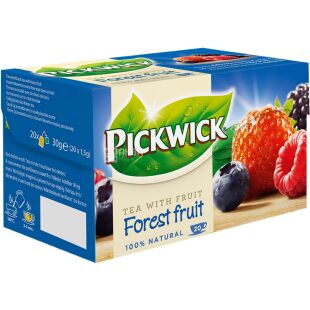Pickwick Forest Fruit, 20 шт. х 1,5 г, Чай чорний з лісовими ягодами