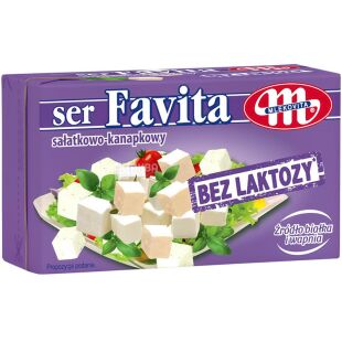 Mlekovita Favita, 270 г, Сир Фавіта, м'який без лактози, 45%