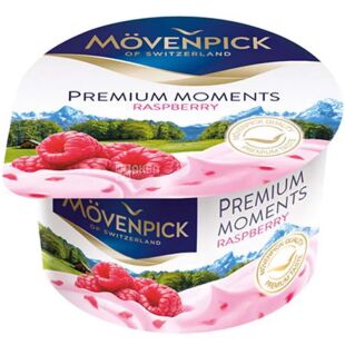 Movenpick, Premium Moments, 100 г, Йогурт натуральний, Малина, 5%