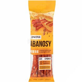 Дмитрук, 80 г, Колбаски Кабаносы Cheese, из мяса птицы, из сыром