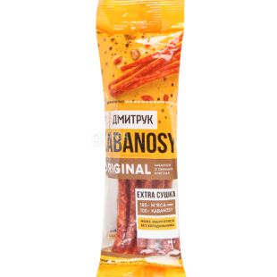 Dmitruk, 60 g, Sausages Kabanosy Original, pork