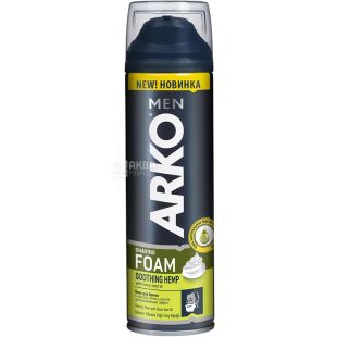  Arko, 200 мл, Пена для бритья с маслом семян конопли