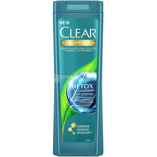 Clear Scalpfoods, 400 мл, Шампунь Детокс на каждый день, против перхоти, для мужчин