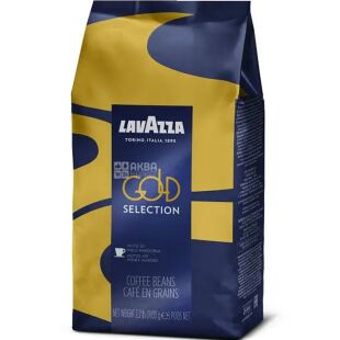 Lavazza Gold Selection, 1 кг, Кава в зернах темного обсмаження Лавацца, купаж