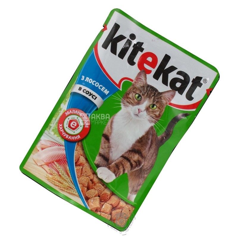 Buy Kitekat, 100 g, food, for cats, with salmon in sauce with delivery, price and review in