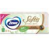 Zewa Softis Natural Soft, Упаковка 10 x 9 шт., носовые платочки Зева, четырехслойные