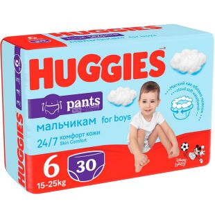 Huggies Elite soft pants 6, 15-25kg, 32pcs