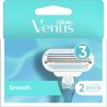 Gillette, Venus Smooth, 2 шт, Сменные картриджи для бритья, для женщин