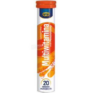 Kruger Multivitamin, 20 шт., Комплекс вітамінів, шипучі таблетки зі смаком апельсина