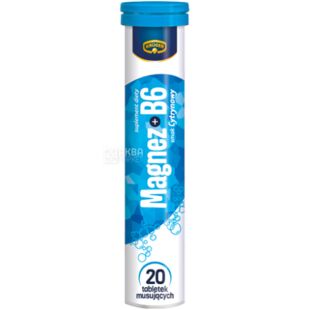 Kruger, 20 шт., Вітаміни Magnez + B6, шипучі таблетки