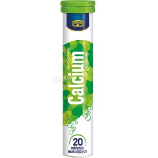 Kruger, 20 шт., Витамины растворимые Кальций, шипучие таблетки