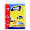 Novax, 5+1 шт., Серветки віскозні для прибирання Новакс, універсальні, 300 х360 мм, в асортименті