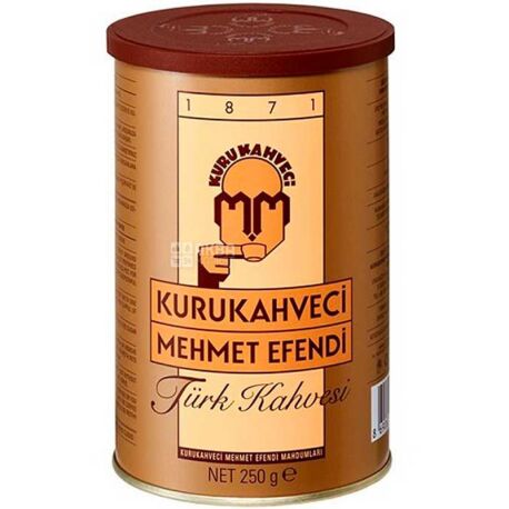 Kurukahveci Mehmet Efendi, 250 г, Кава мелена, турецька, арабіка, ж/б