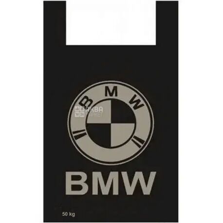 BMW, 50 шт., Пакет-майка, до 50 кг, 38х60 см, в асортименті