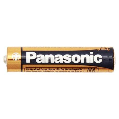 Panasonic, 4 pcs., AAA, batteries, Alkaline power, m / y