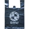 BMW, 50 шт., Пакет-майка до 30 кг, чорний, 34 х 60 см