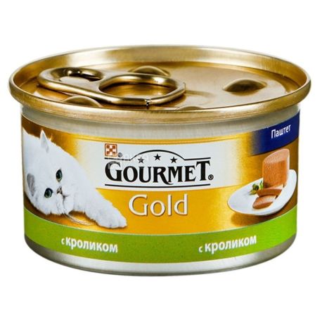 Gourmet, 85 g, food, for cats, with rabbit Gold