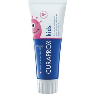 Curaprox Baby & Kids, 60 мл, Зубная паста детская, со вкусом арбуза, с фтором, с 6 лет