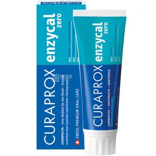 Curaprox Enzycal Zero, 75 мл, Зубная паста ферментная, 950 ppm
